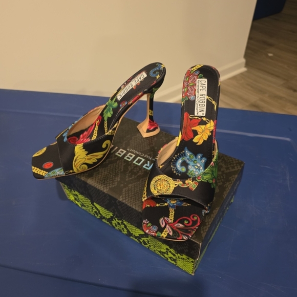 Cape Robbin Shoes - Cape Robbin Black Multicolor Heels